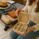 Vegan Leather Travel Jewelry case