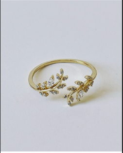 Neli Adjustable Flower Ring