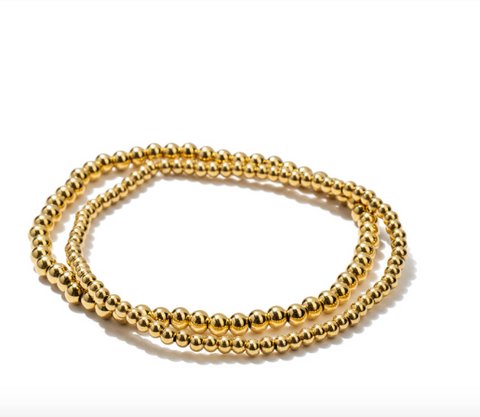 Lovely gold beaded bracelets