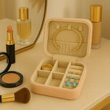 Vegan Leather Travel Jewelry case