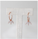 The Vivian Rose Gold Hoop Earrings