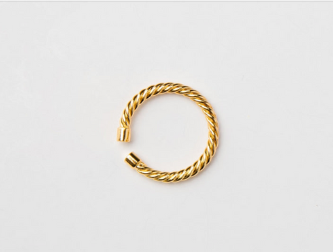 Neli Gold Rope Ring